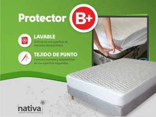 Cubrecolchon Protector Nativa B+ 1 1/2 Plaza 90x190