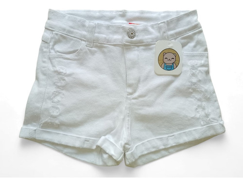 Short De Jean Nenas Con Dobladillo Oferta Liquidación 