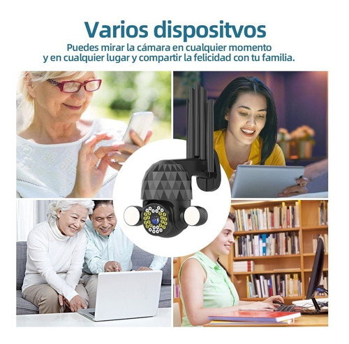 Imagen 8 de 8 de 3mp Cámara De Seguridad Decor Wifi Exterior Con Alarma