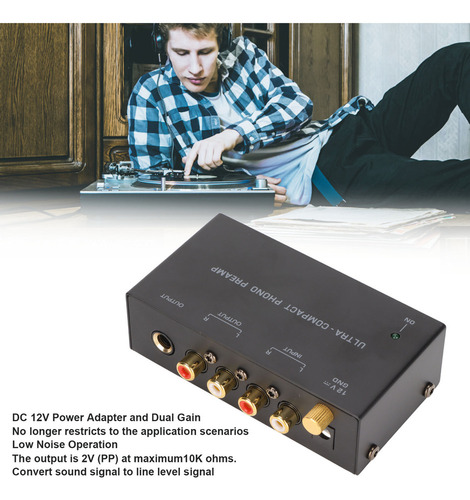 Amplificador De Toca-discos Pp400 Phono Turntable Preamp Ste