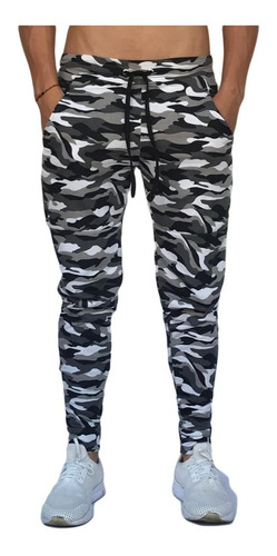 Sudadera Jogger Pantalón Camuflado Hombre Slim Fit