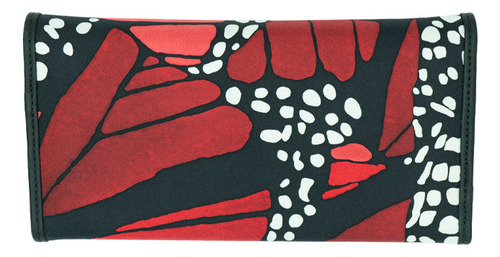 Cartera De Bolsillo Pineda Covalin Diseño Mariposa Macro Color Rojo