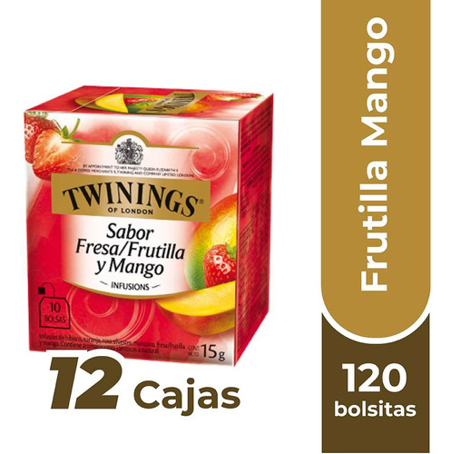 Twinings Té Frutilla / Mango X120 Bolsitas