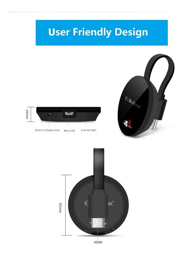 Smartsee Miracast Problema Inalámbrico Receptor 1080p Hd Wif