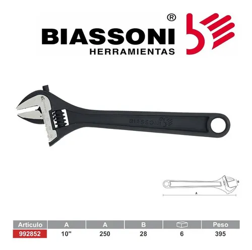 Llave Ajustable - 10 Pulgadas - Biassoni