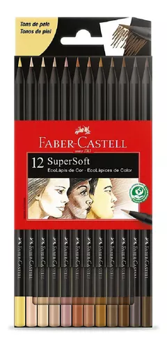 Lápices De Colores Faber Castell Super Soft 12 Colores