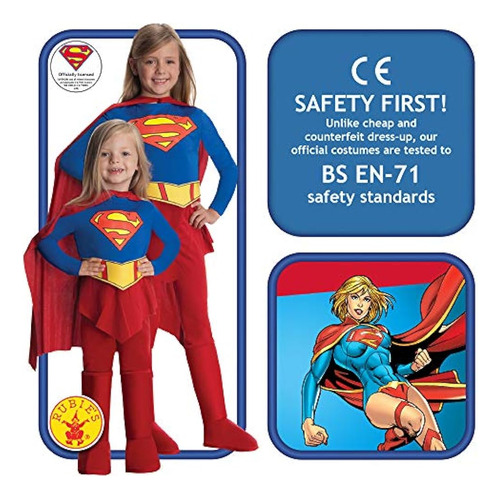 Traje De Niño Supergirl Rubies Large