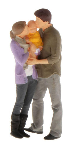 1/64 De Acción En Miniatura Modelo Happy Family Doll Para