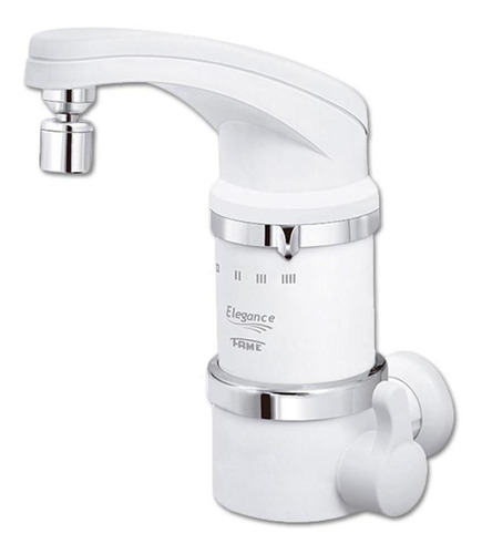 Fame torneira elétrica elegance 4t de 5400w para parede cor branco 220v
