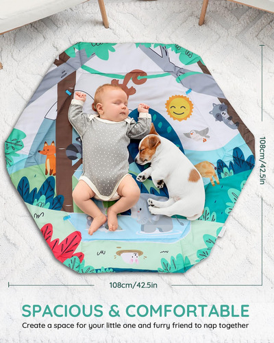 Lilian & Gema Baby Play Gym Mat, Mat De Tiempo De Abdominaci