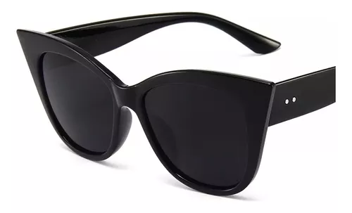 ShadyVEU Gafas de sol redondas con lentes negras súper oscuras protección  UV bisagra de resorte marco mate sombras de moda Negro – Yaxa Colombia