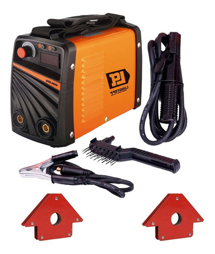 Kit Soldadora Lusqtoff Megairon 250 Inverter + 2 Escuadras