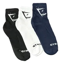 Comprar Calcetas Tobilleras Gym Shark Algodón Felpa Premium 3 Pares