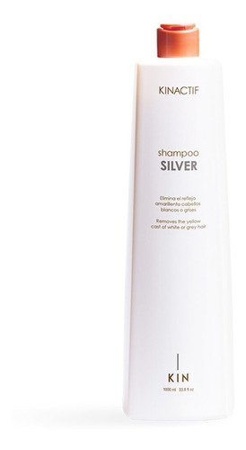 Kinactif Silver -shampoo 1000 Ml Cabellos Blancos Y Grises 