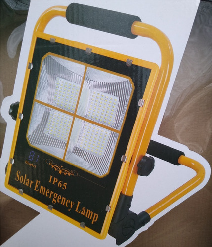 Reflector Led Solar 100w Portátil Cargador Camping Emergenci