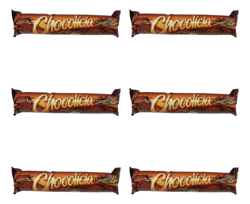 Biscoito Chocolicia Kit Com 6 Unidades De 132g