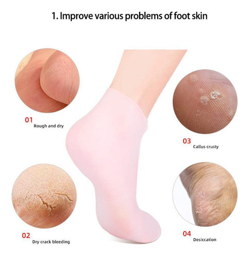 Calcetines Cuidado Pies Hidratantes Largos Silicona