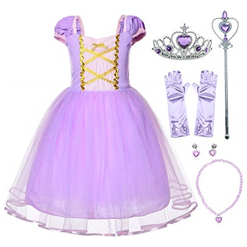 Disfraz De Princesa Vestido Azul Para Niñas Talla 1-2t