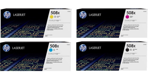 Combo Toner Hp 508x Negro+colores Originales! Envios Gratis!