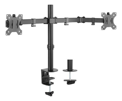 Soporte Universal Manhattan P/2 Monitores De 13 A 32 /v /vc Color Negro
