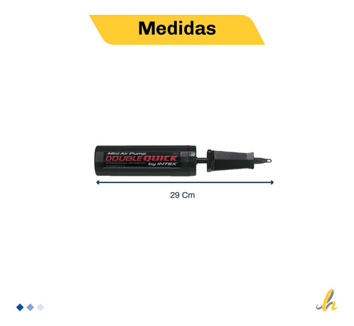 Imagen 2 de 10 de Inflador Intex 17932/8 Mini 29 Cm Lh