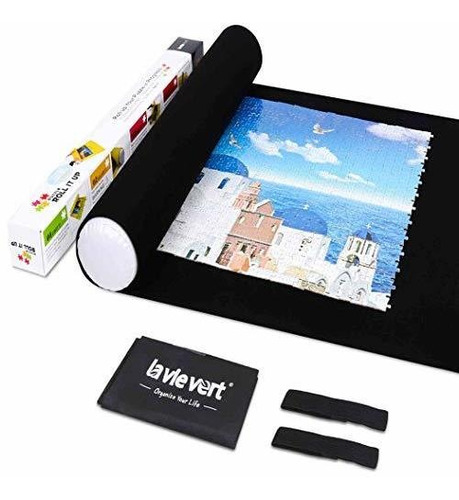 Lavievert Jigsaw Puzzle Roll Mat Puzzle Tapete De Fieltro, P