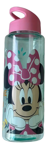 Botella Minnie Con Popote Grande