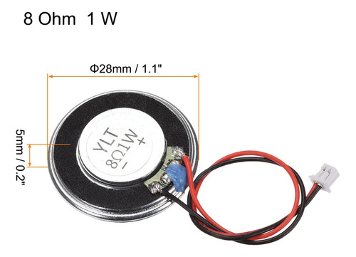 Altavoz De Imán Bricolaje Redondo 1w 8 Ohm 28mm Od 4 Piezas