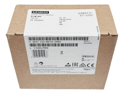 Simatic Modulo 6es7 222-1bf32-0xb0 Plc S7-1200 Siemens.