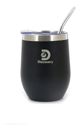 Mate Discovery Con Bombilla Y Tapa 350ml Inoxidable Asfl70