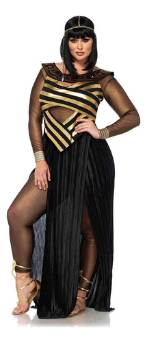 Leg Avenue Disfraz De Reina Cleopatra Para Mujer, Dorado/negro, 1x / 2x