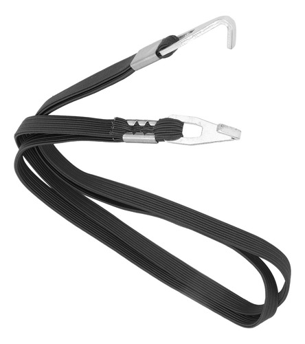 Cuerda Elástica Para Bicicleta, 2 Ganchos, Negra, Negra, Par