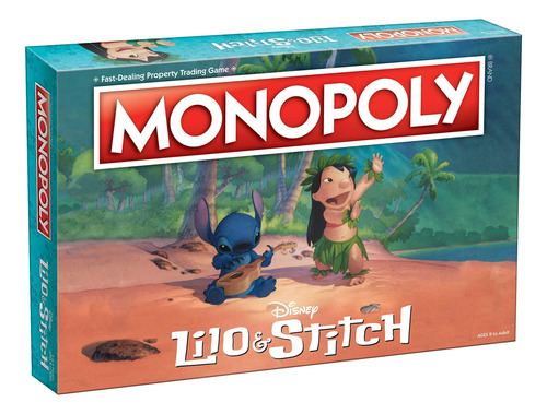 Monopoly Lilo & Stitch - Juego De Mesa Basado En La Pelícu.