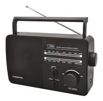 Comprar Radio Am Fm Punktal Funciona A Electricidad O A Pilas Color Negro