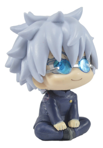 Figura Muñeco Jujutsu Kaisen Chibi Satoru Gojo Sentado V2