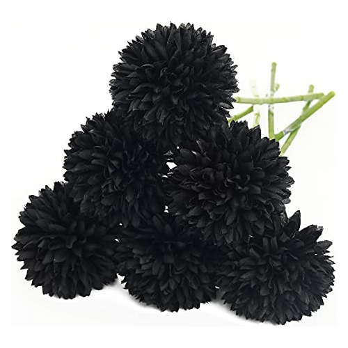 Ramo De Crisantemo Artificial De 7cm (negro)