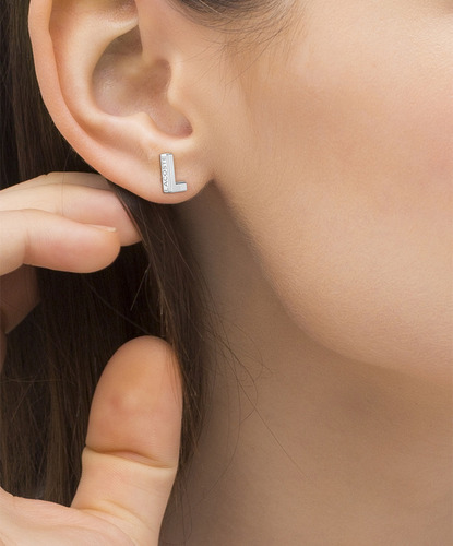 Aretes Lacoste Fundament Mujer Acero Inoxidable 2040009 Plateado