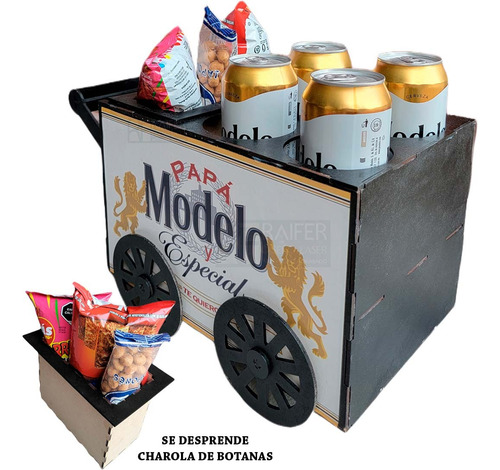 Carrito Botanero Duff Caja Día Del Padre O Cumpleaños Color Modelo