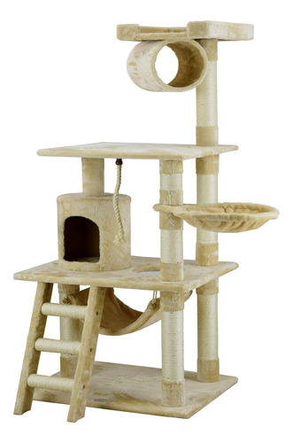 Arbol Para Gatos 62 Pulgadas En Beige