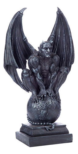 Diseño Toscano Hellion La Gárgola Del Diablo Estatua De 12 P