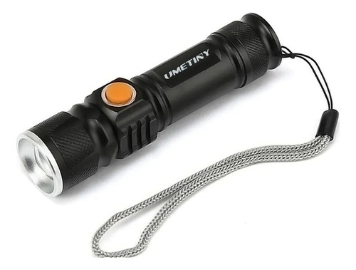 Lanterna Led Uv Dinheiro Falso Vigia Noturno Escorpião Usb Cor da lanterna Preto