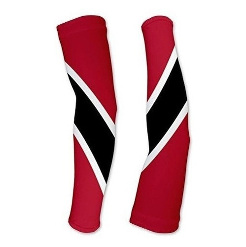Mangas De Compresión Con La Bandera De Trinidad Y Tobago