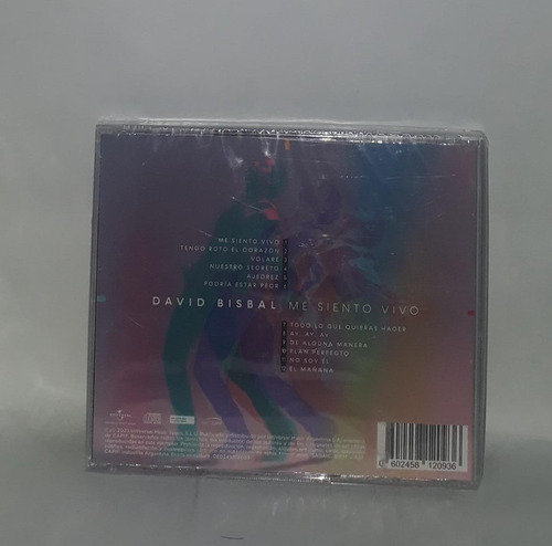 David Bisbal me Siento Vivo Cd 2023 Nuevo
