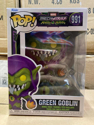 Green Goblin 991 Mech Strike Monster Hunters Funko Pop Nuevo