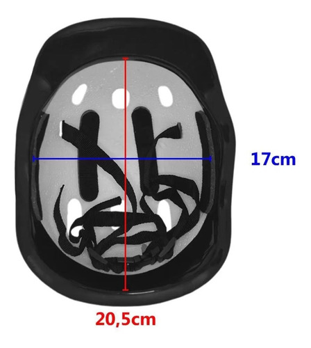 Imagem 7 de 8 de Kit Azul Capacete Joelheira Cotoveleira Munhequeira Infantil