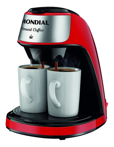 Cafeteira Elétrica Mondial Smart Coffee Vermelha 127v
