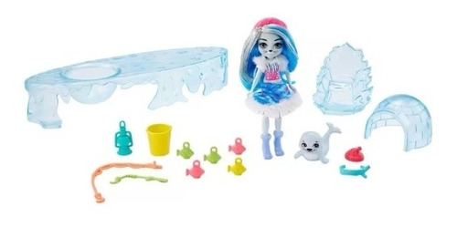 Enchantimals Pesca De Hielo Iglú Con Sashay Seal Y Blubber