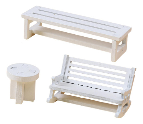 3 Sillas En Miniatura, Muebles En Miniatura, Accesorios Para
