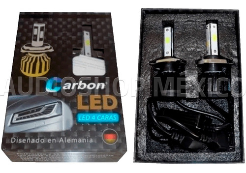 Kit Led H1-h3 Carbon Par De Focos Con 4 Caras 55 Watts