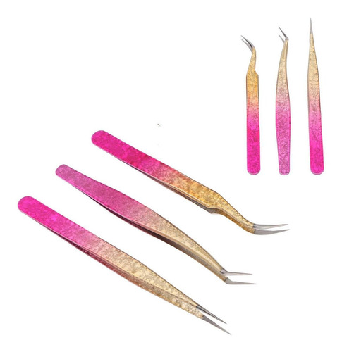 Set De Pinzas Para Extensiones De Pestañas 